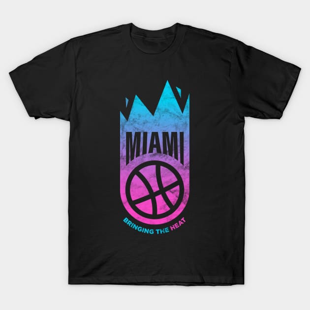 Modern Miami Heats Logo Redesign Bring the heat! T-Shirt by BooTeeQue